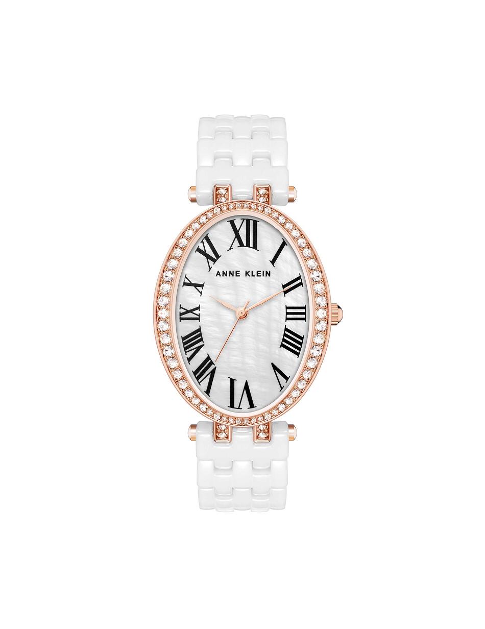 Céramique Anne Klein Oval Bracelet Watch   | VER-3424815